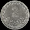 Monedas de 1938 - 2 Pesos